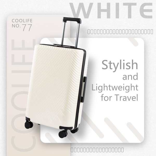 Luggage 3 Piece Sets PC+ABS Spinner Suitcase carry on Fashion
