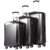 Luggage 3 Piece Sets PC+ABS Spinner Suitcase