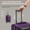 Luggage Sets 3 Piece Softside Expandable Lightweight Durable Suitcase Sets Double Spinner Wheels TSA Lock