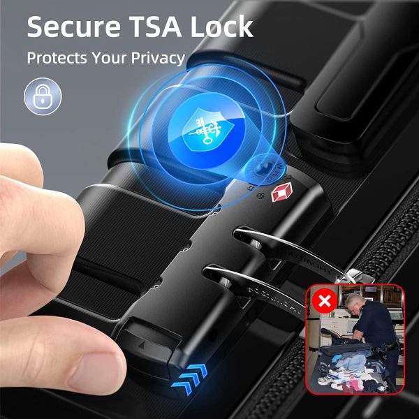 Luggage Sets Expandable ABS Hardshell 3pcs Clearance Luggage Hardside Lightweight Durable Suitcase sets Spinner Wheels Suitcase with TSA Lock