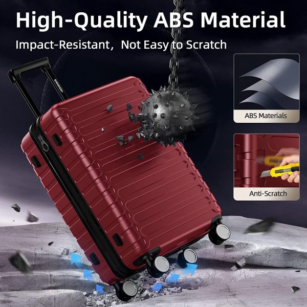 Luggage Sets Expandable ABS Hardshell 3pcs Clearance Luggage Hardside Lightweight Durable Suitcase sets Spinner Wheels Suitcase with TSA Lock
