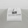 Padded Mattress Cover-100% Cotton Overstuffed Quilted Skirted Bed Protector Topper by Lavish Home - White