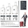 Luggage 3 Piece Sets PC+ABS Spinner Suitcase