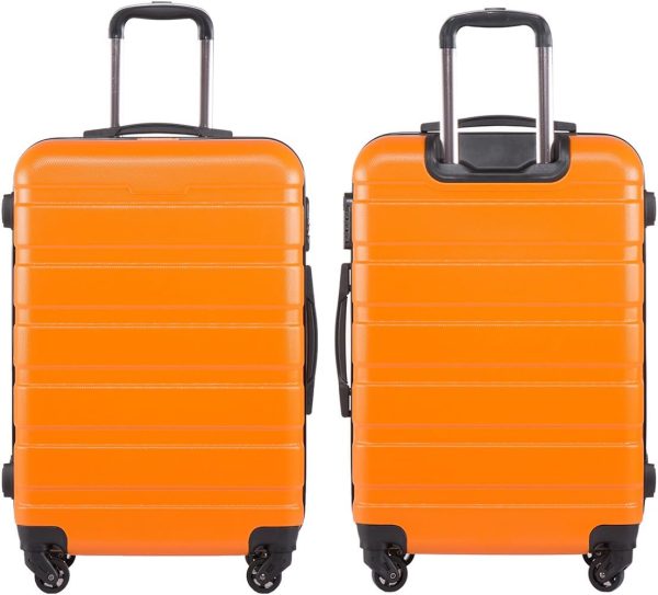 Coolife Luggage 3 Piece Set Suitcase Spinner Hardshell Lightweight TSA Lock