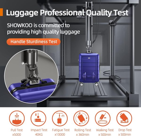 SHOWKOO Luggage Sets Expandable PC+ABS Durable Suitcase Sets Double Wheels TSA Lock Pink 3pcs