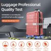 SHOWKOO Luggage Sets Expandable PC+ABS Durable Suitcase Sets Double Wheels TSA Lock Pink 3pcs