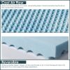 Onetan 1" Convoluted Gel Infused Memory Foam Mattress Topper with Egg Shell Design