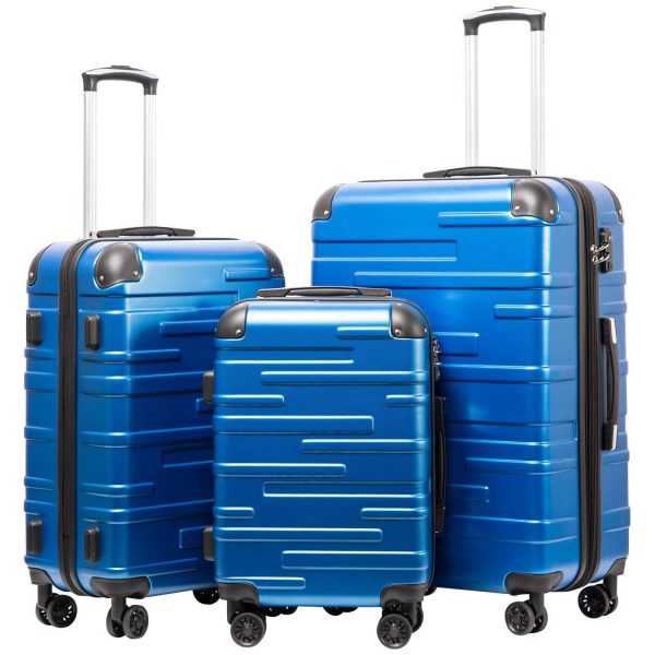 Luggage Expandable Suitcase 3 Piece Set with TSA Lock Spinner 20in24in28in