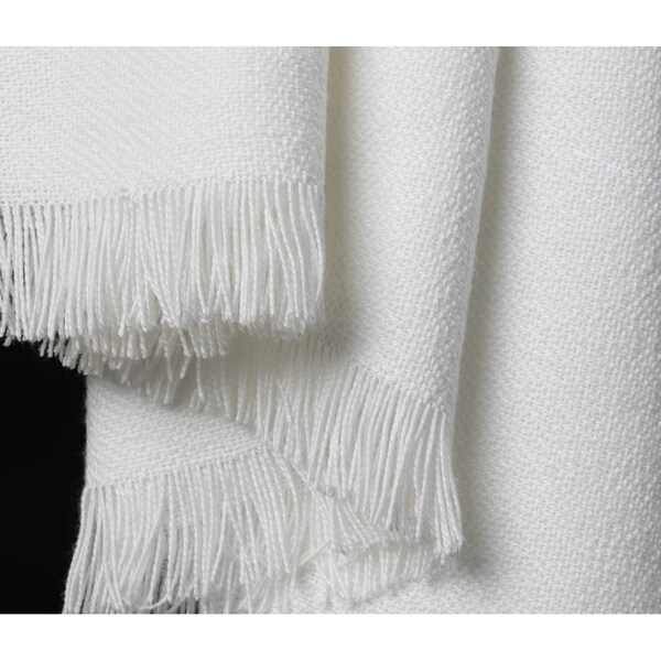 Deny Designs Blush Grid Woven Throw Blanket (50 in x 60 in)