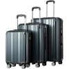 Luggage Expandable Suitcase PC+ABS 3 Piece Set with TSA Lock Spinner Carry