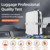 SHOWKOO Luggage Sets Expandable PC+ABS Durable Suitcase Sets Double Wheels TSA Lock Pink 3pcs