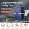 SHOWKOO Luggage Sets Expandable PC+ABS Durable Suitcase Sets Double Wheels TSA Lock Pink 3pcs