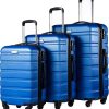 Coolife Luggage 3 Piece Set Suitcase Spinner Hardshell Lightweight TSA Lock