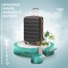 Coolife Luggage 3 Piece Set Suitcase Spinner Hardshell Lightweight TSA Lock