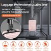 SHOWKOO Luggage Sets Expandable PC+ABS Durable Suitcase Sets Double Wheels TSA Lock Pink 3pcs