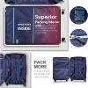 Luggage Expandable 3 Piece Sets PC+ABS Spinner Suitcase