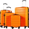Coolife Luggage 3 Piece Set Suitcase Spinner Hardshell Lightweight TSA Lock