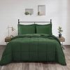 Twin/Queen/King Size 3 Piece Microfiber Reversible Comforter Set