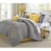 Porch & Den Phinney Floral Yellow 8-piece Comforter Set