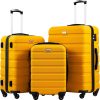 Coolife Luggage 3 Piece Set Suitcase Spinner Hardshell Lightweight TSA Lock