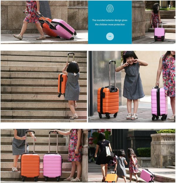 Coolife Luggage 3 Piece Set Suitcase Spinner Hardshell Lightweight TSA Lock