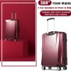 Luggage 3 Piece Sets PC+ABS Spinner Suitcase