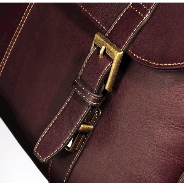 Samsonite Leather Business Cases Flapover Case Dbl Gusset
