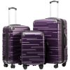 Luggage Expandable Suitcase 3 Piece Set with TSA Lock Spinner 20in24in28in