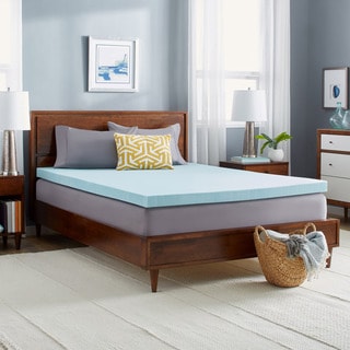 Slumber Solutions Gel Memory Foam 3-inch Mattress Topper with Cover