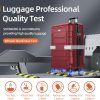 SHOWKOO Luggage Sets Expandable PC+ABS Durable Suitcase Sets Double Wheels TSA Lock Pink 3pcs