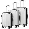 Luggage Expandable 3 Piece Sets PC+ABS Spinner Suitcase