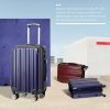 Luggage Expandable 3 Piece Sets PC+ABS Spinner Suitcase