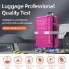 SHOWKOO Luggage Sets Expandable PC+ABS Durable Suitcase Sets Double Wheels TSA Lock Pink 3pcs