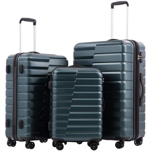 Luggage Expandable Suitcase PC ABS TSA Luggage 3 Piece Set Lock Spinner Carry