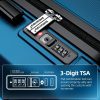 SHOWKOO Luggage Sets Expandable PC+ABS Durable Suitcase Sets Double Wheels TSA Lock Pink 3pcs
