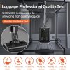 SHOWKOO Luggage Sets Expandable PC+ABS Durable Suitcase Sets Double Wheels TSA Lock Pink 3pcs