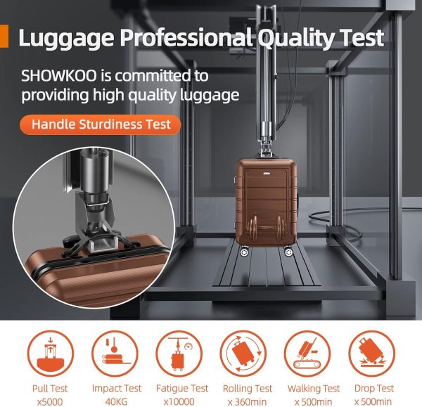 SHOWKOO Luggage Sets Expandable PC+ABS Durable Suitcase Sets Double Wheels TSA Lock Pink 3pcs
