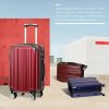 Luggage Expandable 3 Piece Sets PC+ABS Spinner Suitcase