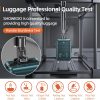 SHOWKOO Luggage Sets Expandable PC+ABS Durable Suitcase Sets Double Wheels TSA Lock Pink 3pcs