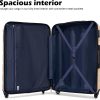 Coolife Luggage 3 Piece Set Suitcase Spinner Hardshell Lightweight TSA Lock