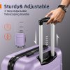 SHOWKOO Luggage Sets Expandable PC+ABS Durable Suitcase Sets Double Wheels TSA Lock Pink 3pcs
