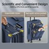 Luggage Sets 3 Piece Softside Expandable Lightweight Durable Suitcase Sets Double Spinner Wheels TSA Lock