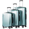 Luggage 3 Piece Sets PC+ABS Spinner Suitcase