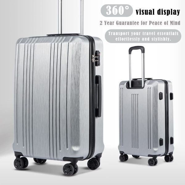 Luggage Expandable Suitcase PC+ABS 3 Piece Set with TSA Lock Spinner 20in24in28in