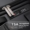 Luggage Expandable 3 Piece Sets PC+ABS Spinner Suitcase Built-In TSA lock 20 inch 24 inch 28 inch