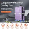 SHOWKOO Luggage Sets Expandable PC+ABS Durable Suitcase Sets Double Wheels TSA Lock Pink 3pcs