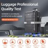 SHOWKOO Luggage Sets Expandable PC+ABS Durable Suitcase Sets Double Wheels TSA Lock Pink 3pcs