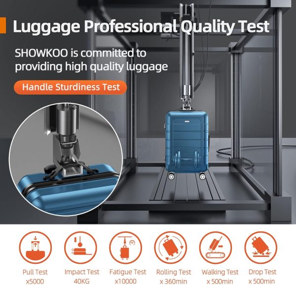 SHOWKOO Luggage Sets Expandable PC+ABS Durable Suitcase Sets Double Wheels TSA Lock Pink 3pcs