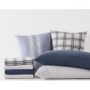 London Fog Printed Cotton Flannel 3 Piece Comforter Set