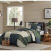 Woolrich Mill Creek Green Oversized Cotton Quilt Set